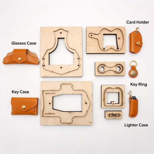 Leather cutting die - cutting, set